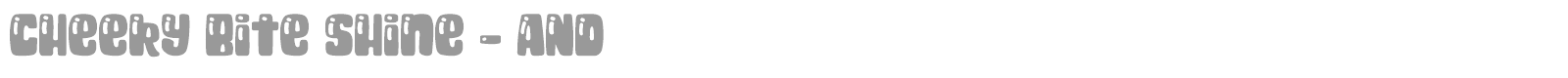 Cheeky Bite Shine font preview